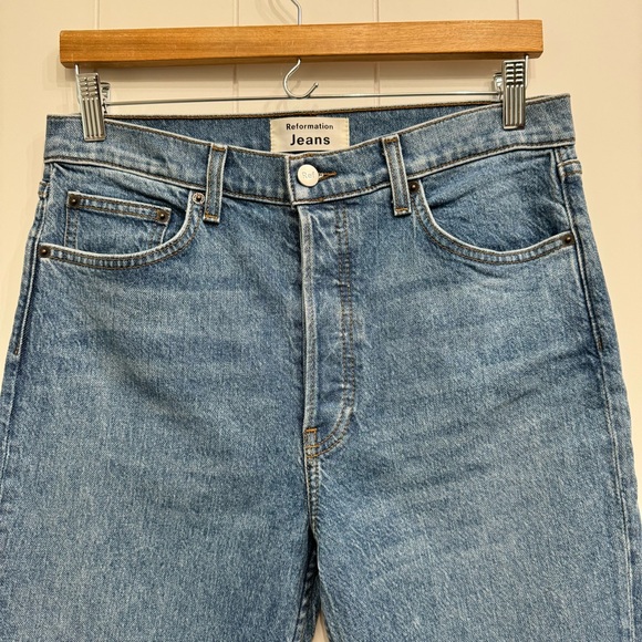 Reformation Serena High Skinny Denim Jean in Color Maya Size 29 High Rise - Picture 7 of 15